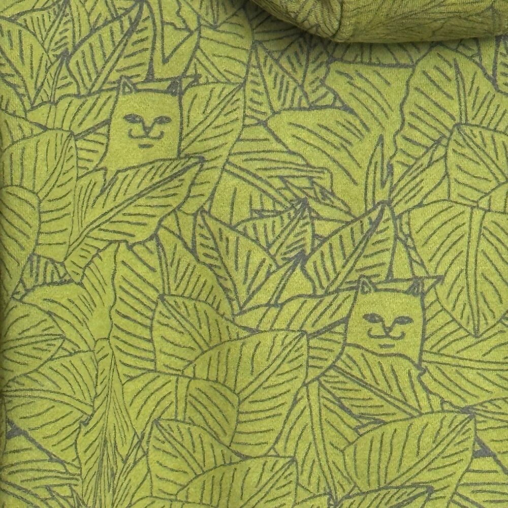 RIPNDIP Hoodie Cat Leaf Graphic Print Sweatshirt Mens small - Picture 9 of 10